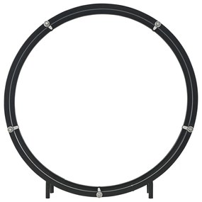 vidaXL Ράφι Καυσόξυλων Μαύρο 70 x 20 x 70 εκ. Ατσάλινο