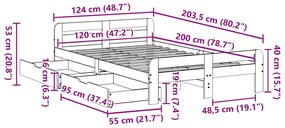 ΣΚΕΛΕΤΟΣ ΚΡΕΒ. ΧΩΡΙΣ ΣΤΡΩΜΑ ΛΕΥΚΟ 120X200 ΕΚ ΜΑΣΙΦ ΠΕΥΚΟ 3309042