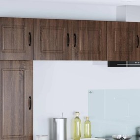 vidaXL Πάνελ πλυντηρίου πιάτων Kalmar 2 pcs Καφέ δρυς
