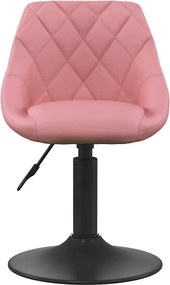 vidaXL Μπαρ σκαμπό Ροζ 46 x 44 x (62.5-77.5) εκ. Τεχνητό δέρμα
