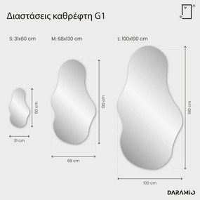 Άτυπος καθρέφτης με Φως LED G1