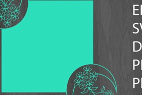 Σετ των 2 Intra απο ξύλο plywood 3mm-4mm πάχος - Διακόσμηση Floral Cards Papercut/Lasercut Δίασταση 20x20 cm INTRAFABR-33058521