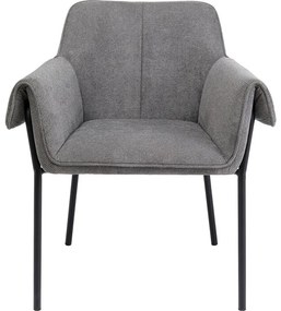 Καρέκλα Bess Ύφασμα Γκρι  70x62.5x84.5εκ - Γκρι