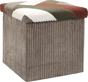 ΣΚΑΜΠΌ &amp; ΠΟΥΦ PATCHWORK FOLDING POUFFE BOX COTELE SCOTT HD0550