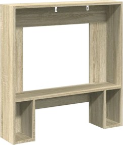 vidaXL Πλαίσιο Τζακιού Sonoma Δρυς 81x18x82 εκ. από Επεξ. Ξύλο