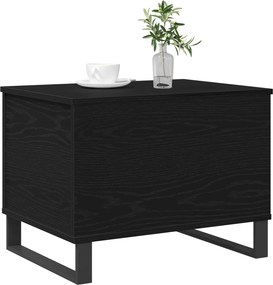 vidaXL Τραπεζάκι σαλονιού Μαύρη Οξυά 60 x 44,5 x 45 εκ