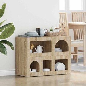 vidaXL Πλαϊνό γραφείο ELST Δρύς Sonoma 80.5 x 35 x 59 εκ.