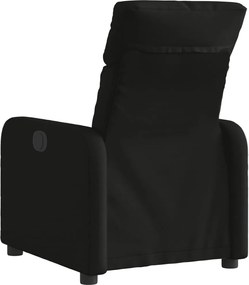 vidaXL Πολυθρόνα Ανακλινόμενη Ηλεκτρική Μαύρη Υφασμάτινη