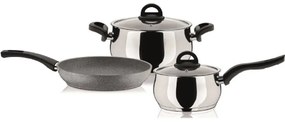 Σετ Μαγειρικών Σκευών 3Τμχ Mix Cook 015700301 Inox Pyramis Stainless Steel