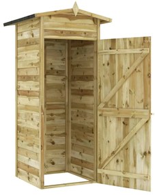 vidaXL Αποθήκη Κήπου 100 x 100 x 210 εκ. από Εμποτισμένο Ξύλο Πεύκου