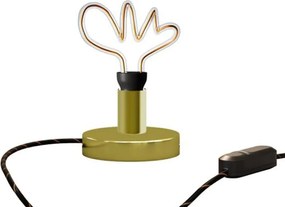 Επιτραπέζιο Φωτιστικό Μεταλλικό Posaluce Cloud Χρυσό Dimmer