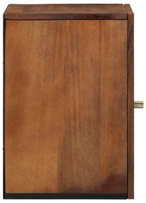 vidaXL Ντουλάπι Μπάνιου Καφέ 38 x 33.5 x 48 εκ. Μασίφ ξύλο μάνγκο