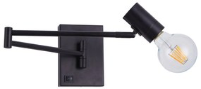 SE21-BL-52 ADEPT BLACK WALL LAMP B3