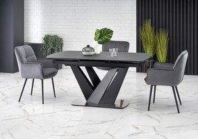 PATRIZIO table dark grey, leg black DIOMMI V-CH-PATRIZIO-ST