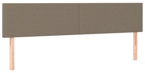 vidaXL Κεφαλάρια Taupe 160x5x78/88 εκ. Ύφασμα