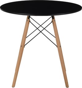 Τραπέζι Κουζίνας (Φ80x75) Spitishop Urban Black
