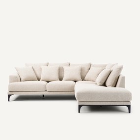 Γωνιακός καναπές από ύφασμα bouclette, ARMENTO