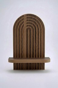 Ράφι Τοίχου Wenge BIZIDOR 26x13x35