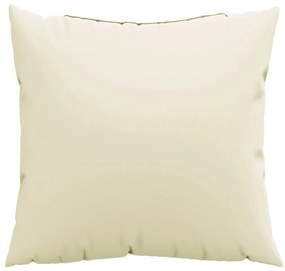 vidaXL Μαξιλάρια Καναπέ 4 τεμ. Κρεμ 60x60 εκ. Υφασμάτινα