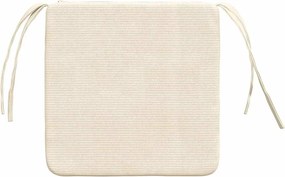 vidaXL Μαξιλάρια καθισμάτων 4 pcs Κρεμ 40 x 40 x 3 cm