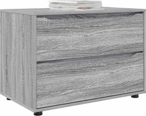 vidaXL Ντουλάπι αποθήκευσης Γκρίζο Σονομα 80 x 48 x 57 εκ