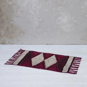 Πατάκι Μπάνιου 50x80 Zahara - Dark Red 5206482089051