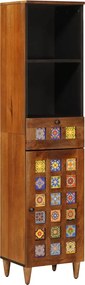vidaXL Ντουλάπι Μπάνιου Καρυδιά 38 x 33 x 160 εκ.