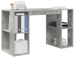 vidaXL Γκρι Γραφείο Υπολογιστή Γκρι Επεξεργασμένο ξύλο με σκυρόδεμα Τυπικό
