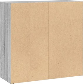 vidaXL Βιβλιοθήκη Γκρι Sonoma 80x30x77 εκ. από Επεξεργ. Ξύλο