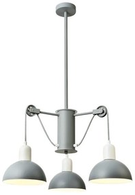 Φωτιστικό Οροφή EG5793P58G 3ΧΕ14 D58XH85 Grey-White Aca Decor Metal