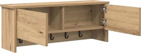vidaXL Τοίχου Κρεμάστρα Artisan Oak 80 x 20 x 30 cm