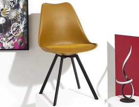 ΚΑΡΈΚΛΕΣ &amp; ΠΟΛΥΘΡΌΝΕΣ CHAIR PP WITH CUSHION YELLOW ATOM M4 HD0482