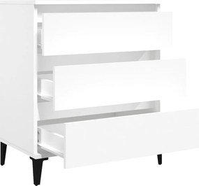 vidaXL Συρταριέρα Λευκή 60 x 35 x 70 εκ. από Επεξεργασμένο Ξύλο