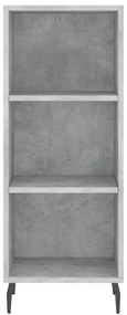 vidaXL Ντουλάπι Γκρι Σκυροδέματος 34,5x34x180 εκ. Επεξεργασμένο Ξύλο