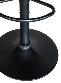 Σκαμπό μπαρ Dianors πτυσσόμενο pu μαύρο-βάση μαύρο μέταλλο 38x38x75εκ 2αδα 38x38x75 εκ.