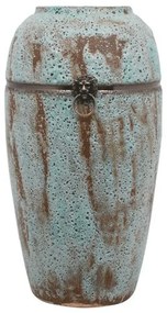 Βάζο 374-124-002 50cm Aqua-Brown Κεραμικό