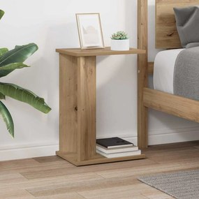 vidaXL End Table Artisan Oak 35 x 25 x 50 εκ Επεξεργασμένο Ξύλο