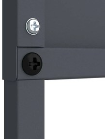 vidaXL Οθόνη Ιδιωτικότητας Κήπου Floral Ανθρακί 50 x 140 εκ