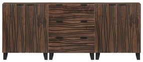 vidaXL Σετ Επίπλων Μπάνιου με συρτάρι 3 pcs Καφέ 180 x 33 x 75 εκ.