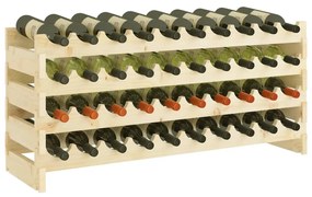vidaXL Ραφιέρα Κρασιών 101 x 29 x 46 εκ. από Μασίφ Ξύλο Πεύκου