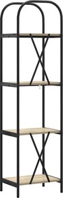 vidaXL Ράφι Βιβλίων Δρύς Sonoma 40 x 30 x 146 εκ Επεξεργασμένο ξύλο