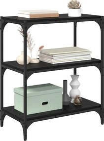 vidaXL Βιβλιοθήκη Μαύρη δρυς 60 x 33 x 70,5 εκ.