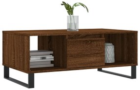 vidaXL Τραπεζάκι Σαλονιού Καφέ Δρυς 90x50x36,5 εκ. Επεξεργασμ. Ξύλο