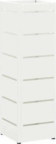 vidaXL Σχέδιο &amp; βάση αποθήκευσης Λευκό 15,5 x 15,5 x 49 εκ Ατσάλι