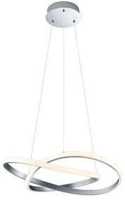 Φωτιστικό Οροφής Course R32051107 1xLed 27W Φ60cm 150cm Nickel Mat RL Lighting Metal
