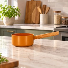 ΚΑΤΣΑΡΌΛΕΣ CASSEROLE ECTOR JAUNE MANCHE BOIS 16CM OGO