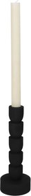 Κηροπήγιο ArteLibre Μαύρο Polyresin 8x8x22.5cm