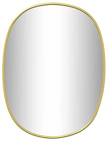 vidaXL Καθρέφτης Τοίχου Χρυσός 40x30 εκ.