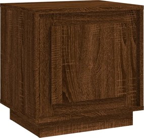 vidaXL Κομοδίνο Καφέ Δρυς 44 x 35 x 45 εκ. από Επεξεργασμένο Ξύλο