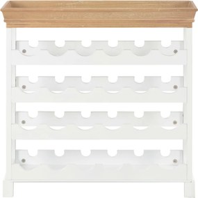 vidaXL Κάβα Κρασιών Λευκή 70 x 22,5 x 70,5 εκ. από MDF